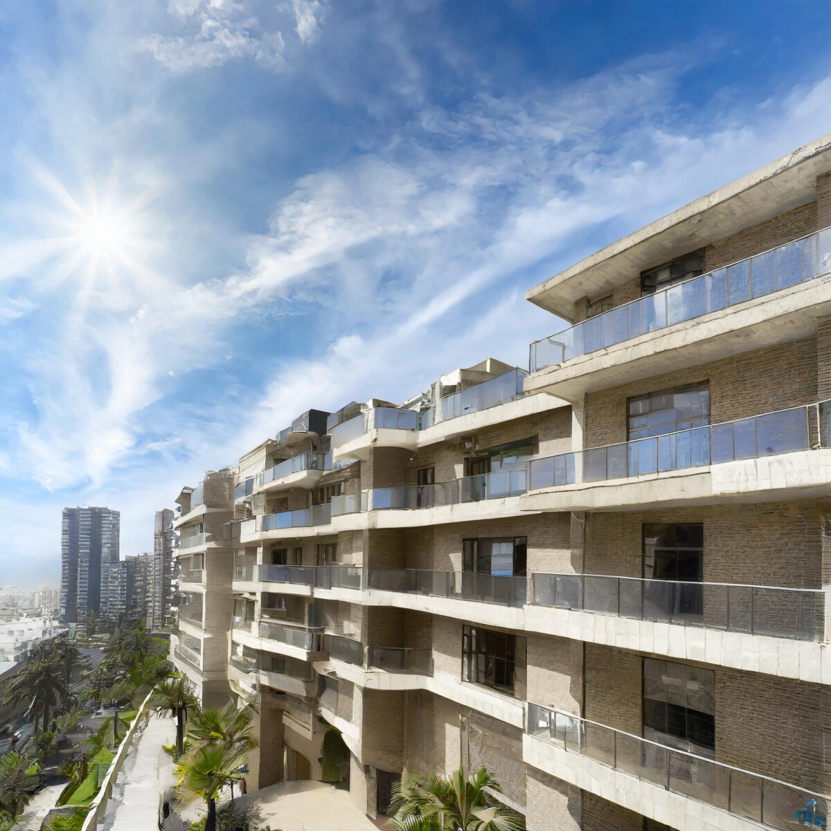 Firefly Un condominio en lima , con un dia soleado y cielo azul 62524